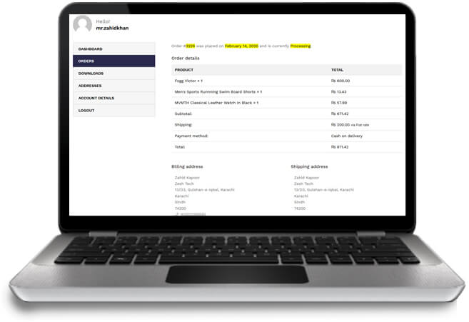 ecommerce customer dashboard ecommerce customer dashboard