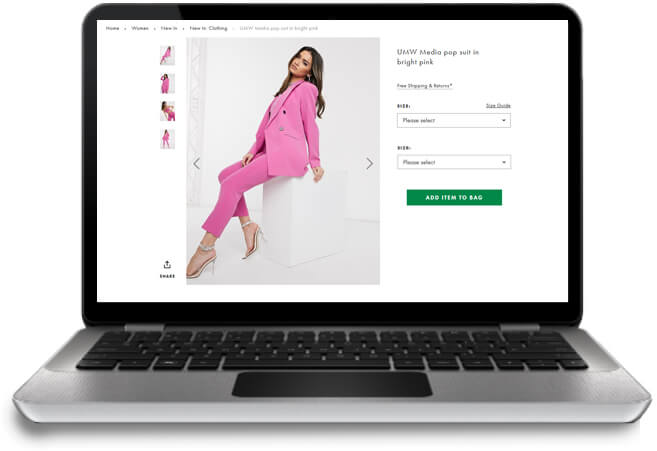 ecommerce sizes colors ecommerce website design