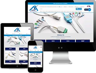 medical equipment website design