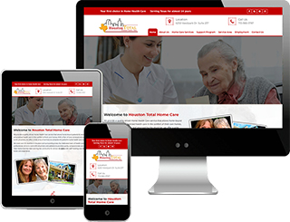 personal care website design